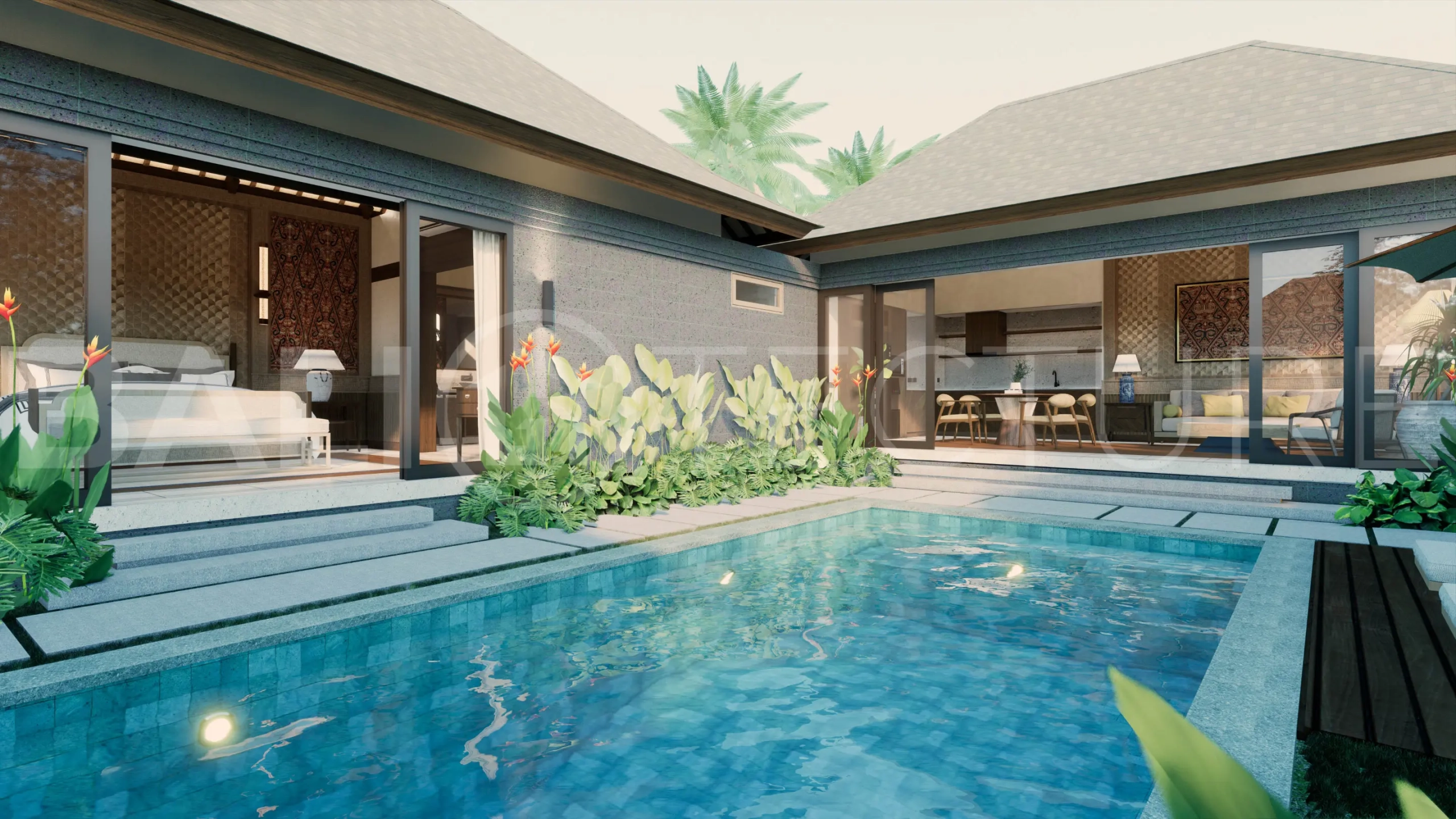 Elegant 1BR Retreat with Large Garden in Central Seminyak for Sale1