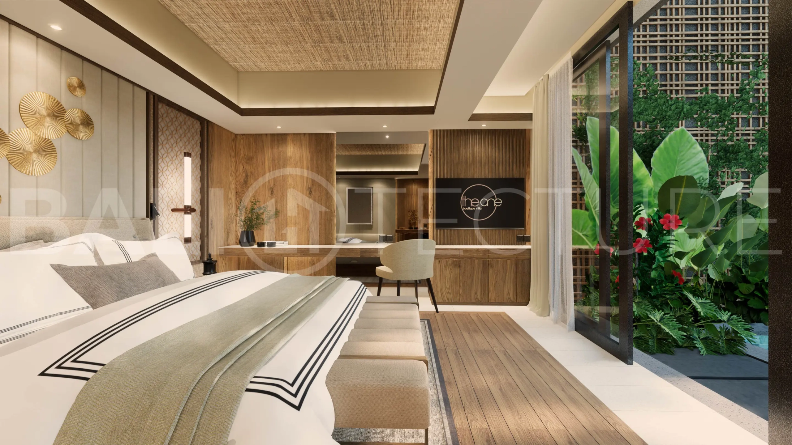 Exclusive 2BR Villa In Seminyak for Sale with Big Pool, Garden & Modern Design17