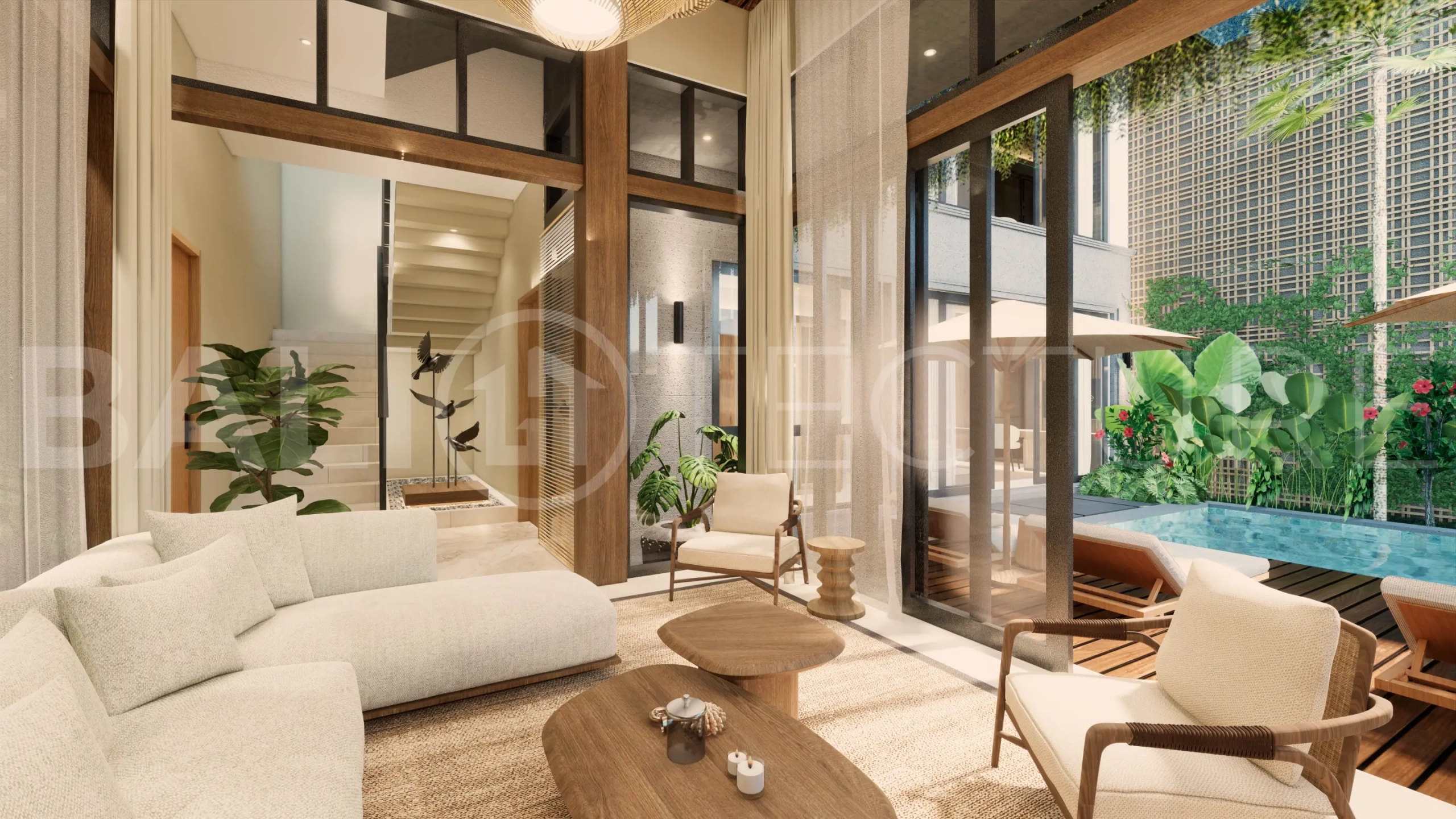 Exclusive 2BR Villa In Seminyak for Sale with Big Pool, Garden & Modern Design1