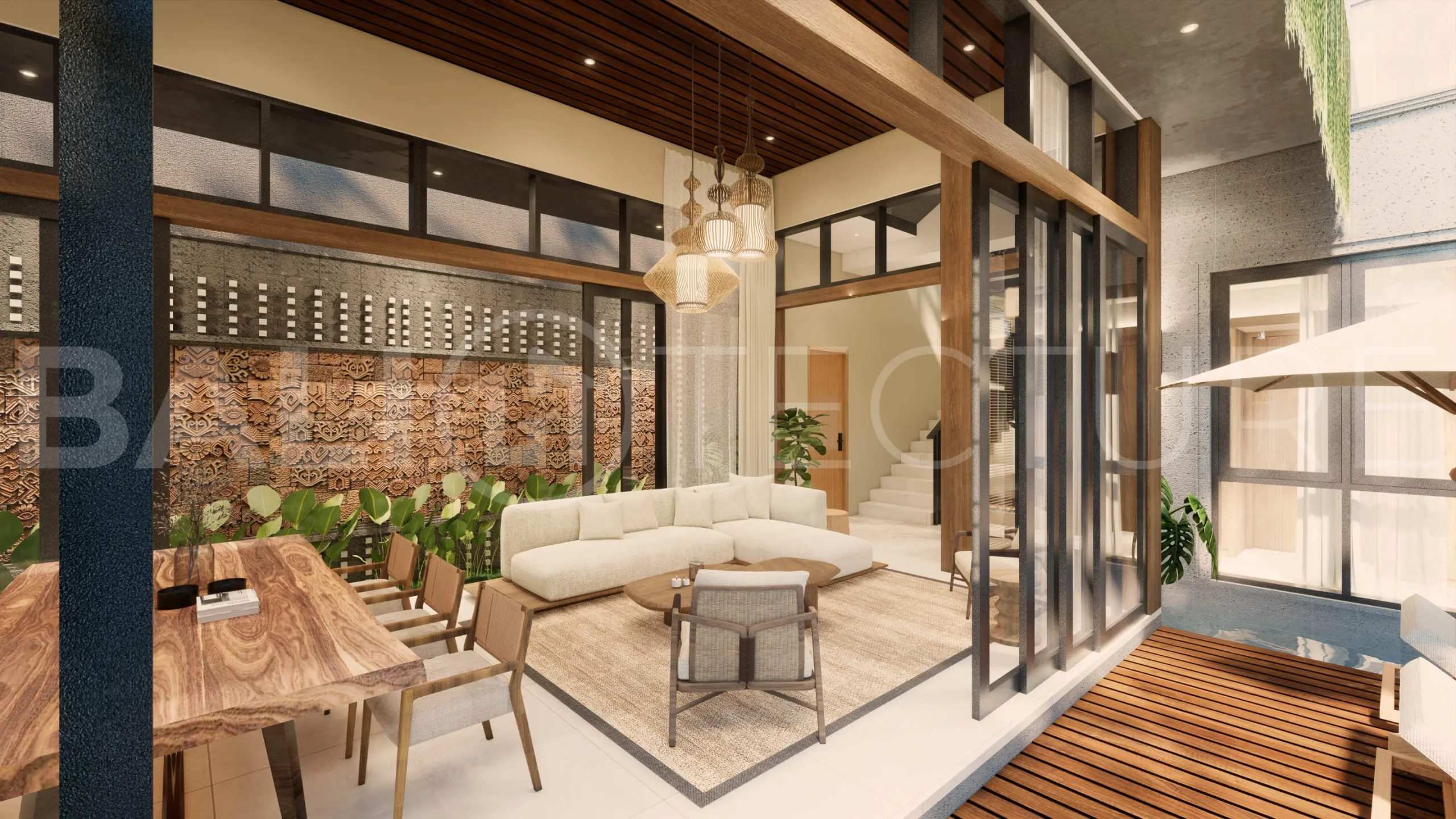 Exclusive 2BR Villa In Seminyak for Sale with Big Pool, Garden & Modern Design2