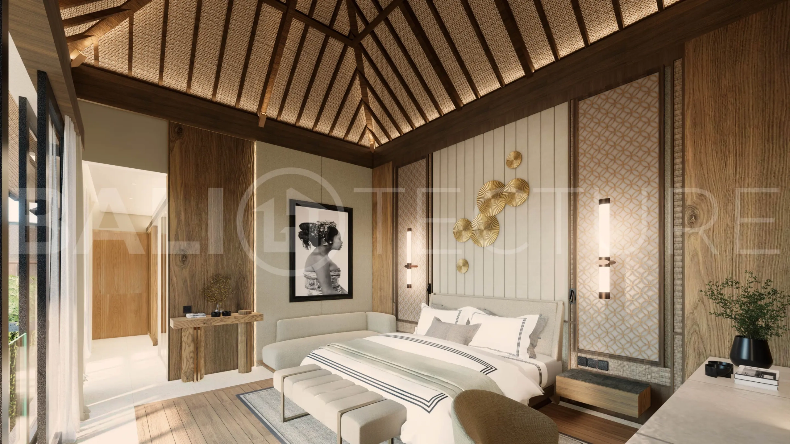 Exclusive 2BR Villa In Seminyak for Sale with Big Pool, Garden & Modern Design4