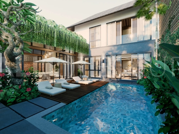 Exclusive 2BR Villa In Seminyak for Sale with Big Pool, Garden & Modern Design5