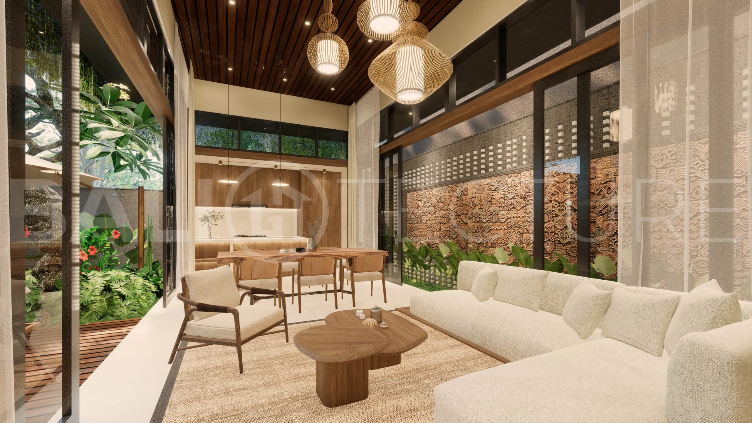 Exclusive 2BR Villa In Seminyak for Sale with Big Pool, Garden & Modern Design6
