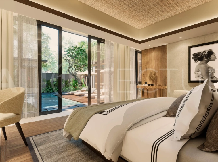 Exclusive 2BR Villa In Seminyak for Sale with Big Pool, Garden & Modern Design11