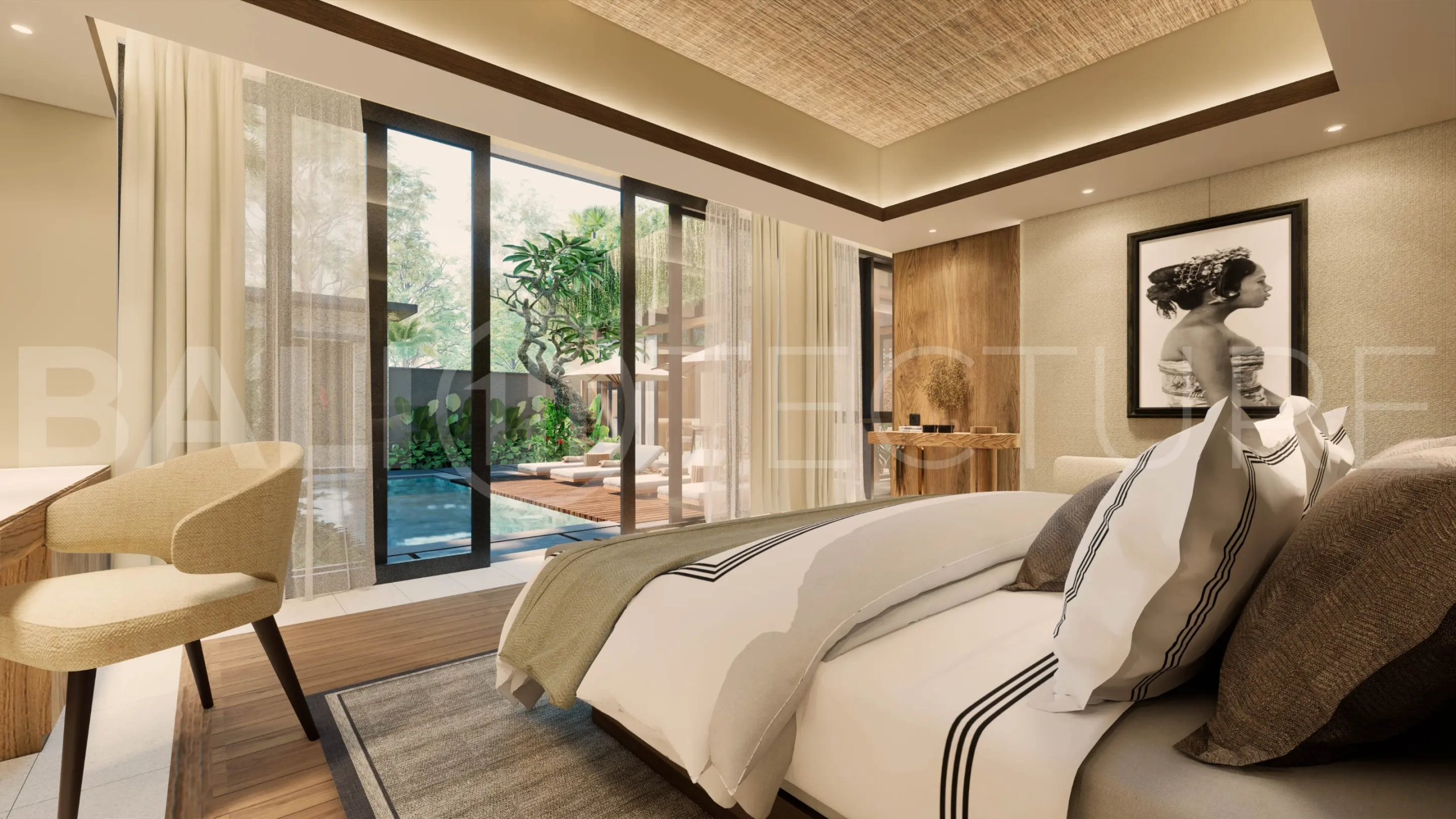 Exclusive 2BR Villa In Seminyak for Sale with Big Pool, Garden & Modern Design11