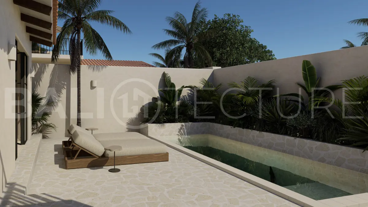 Turnkey 2 Bedroom Villa with Spanish Charm, Rooftop, and Private Pool for Sale In Canggu5