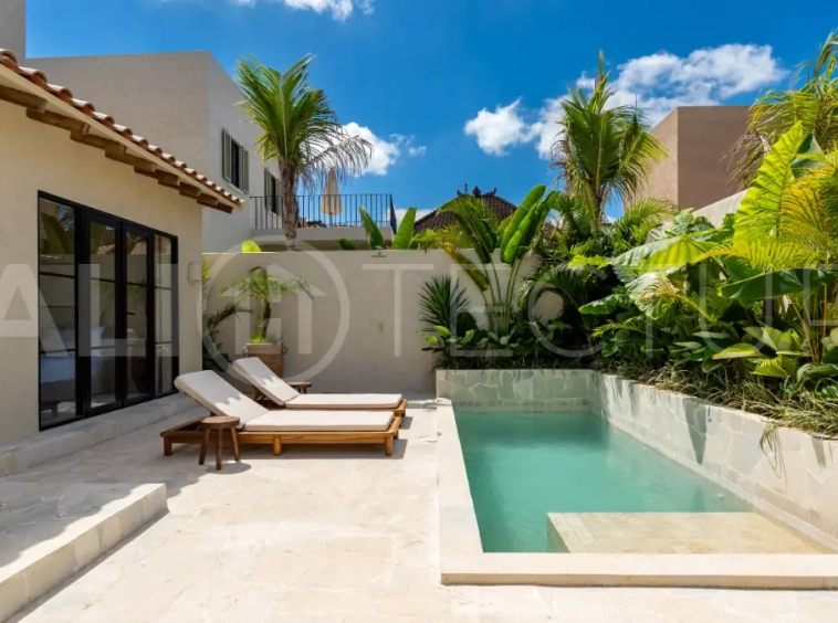 2 Bedroom Villa with Spanish Charm, Rooftop, and Private Pool for Sale In Canggu24