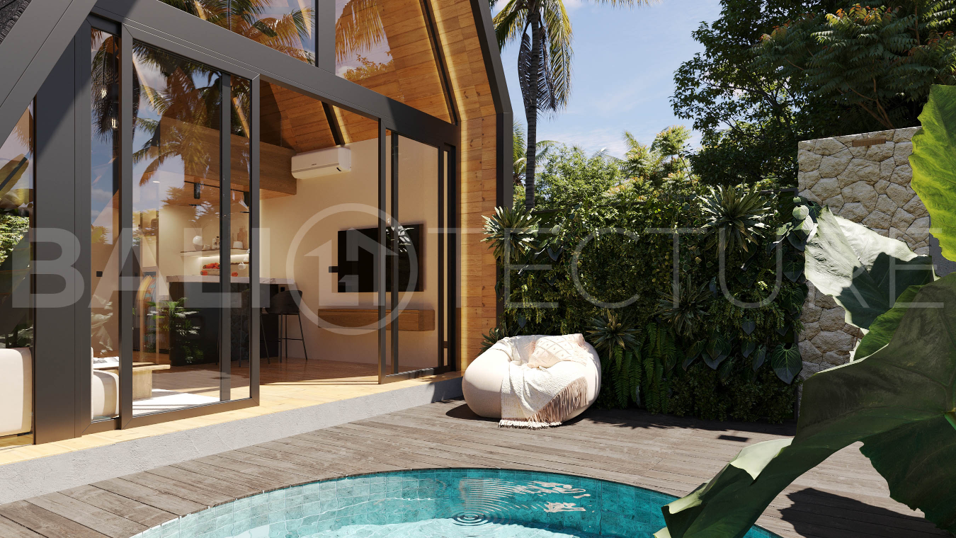 Bingin Off Plan Villa for Sale, Scandinavian Inspired 1 Bedroom3