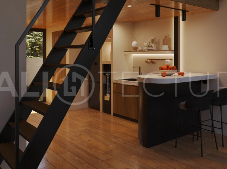 Bingin Off Plan Villa for Sale, Scandinavian Inspired 1 Bedroom5