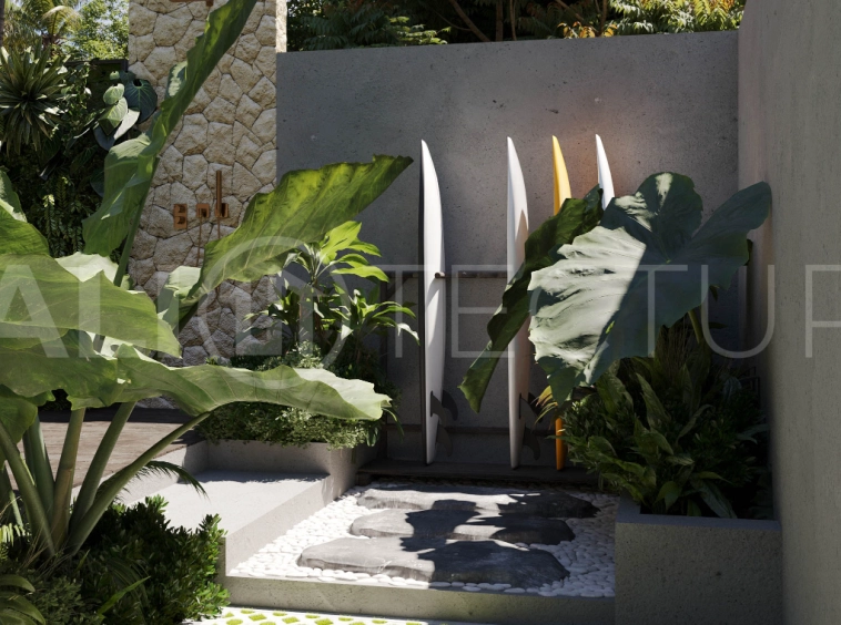 Bingin Off Plan Villa for Sale, Scandinavian Inspired 1 Bedroom11