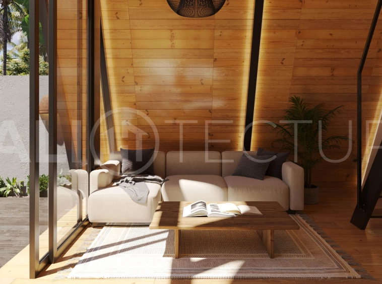 Bingin Off Plan Villa for Sale, Scandinavian Inspired 1 Bedroom17