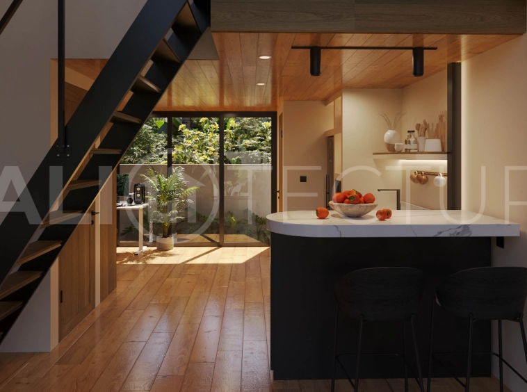 Bingin Off Plan Villa for Sale, Scandinavian Inspired 1 Bedroom19