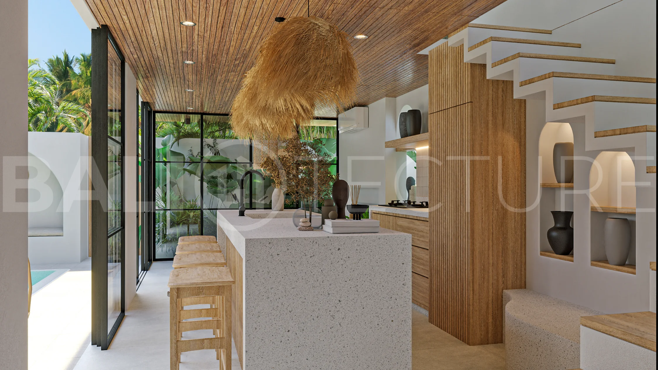 Tropical-Style-3-Bedroom-Villa-for-Sale-near-Cemagi-Beach-3