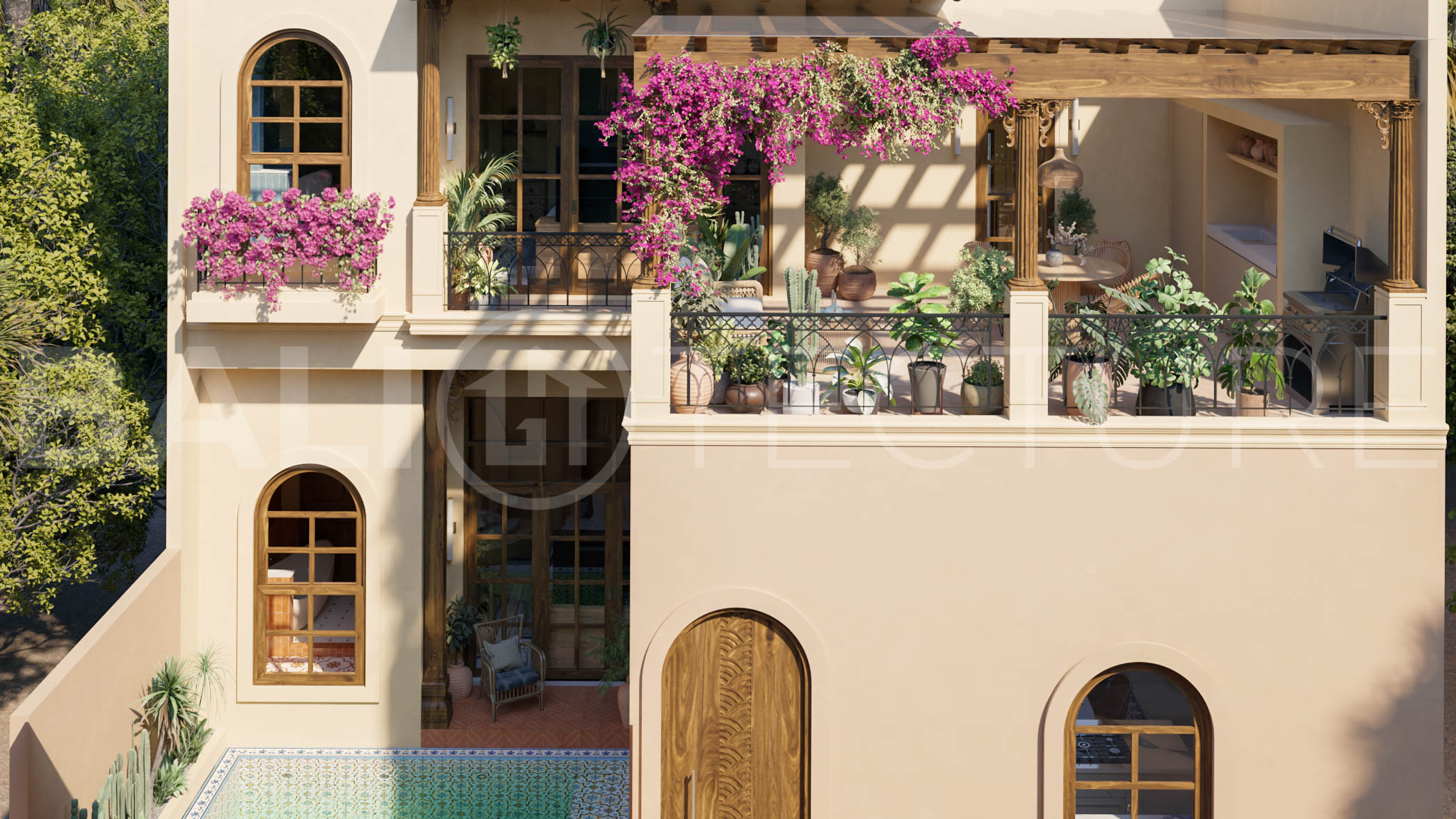 Stylish Spanish Design 3BR Villas in Bingin Uluwatu23