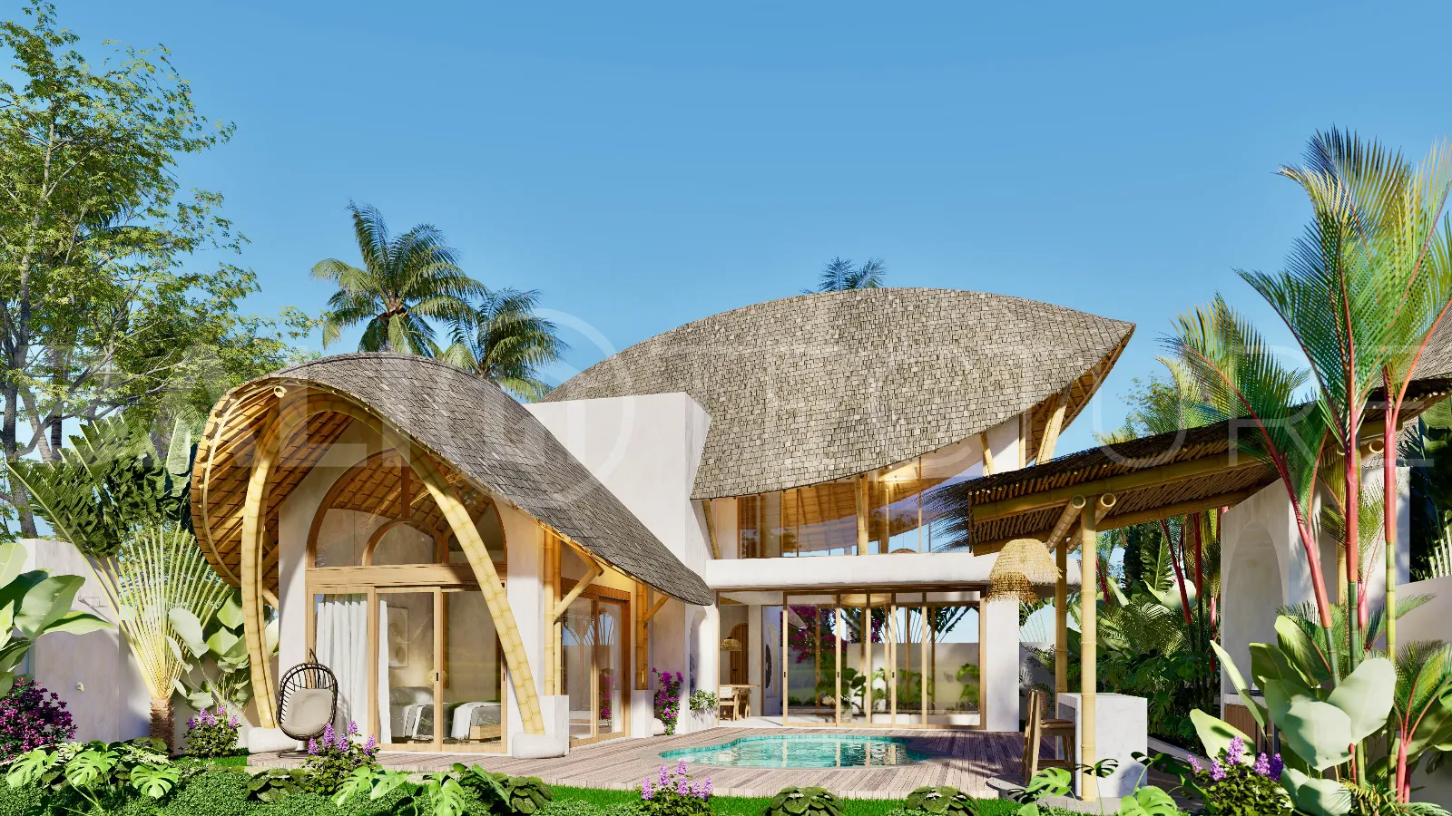 Off Plan Bamboo Villa near Ubud Center for Sale3