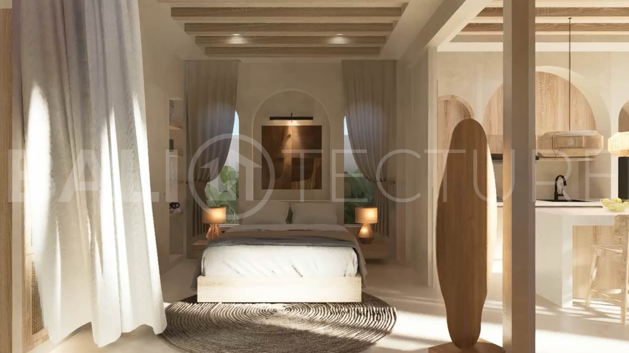 Bingin Off Plan Villa for Sale, Scandinavian Inspired 1 Bedroom9