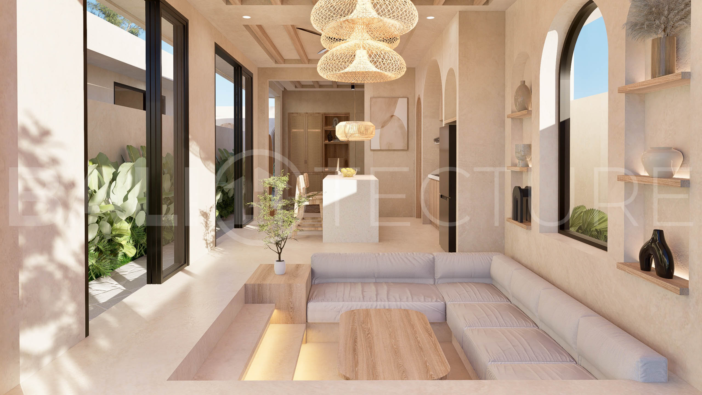 Bingin Off Plan Villa for Sale, Scandinavian Inspired 1 Bedroom1