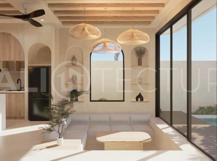 Bingin Off Plan Villa for Sale, Scandinavian Inspired 1 Bedroom7
