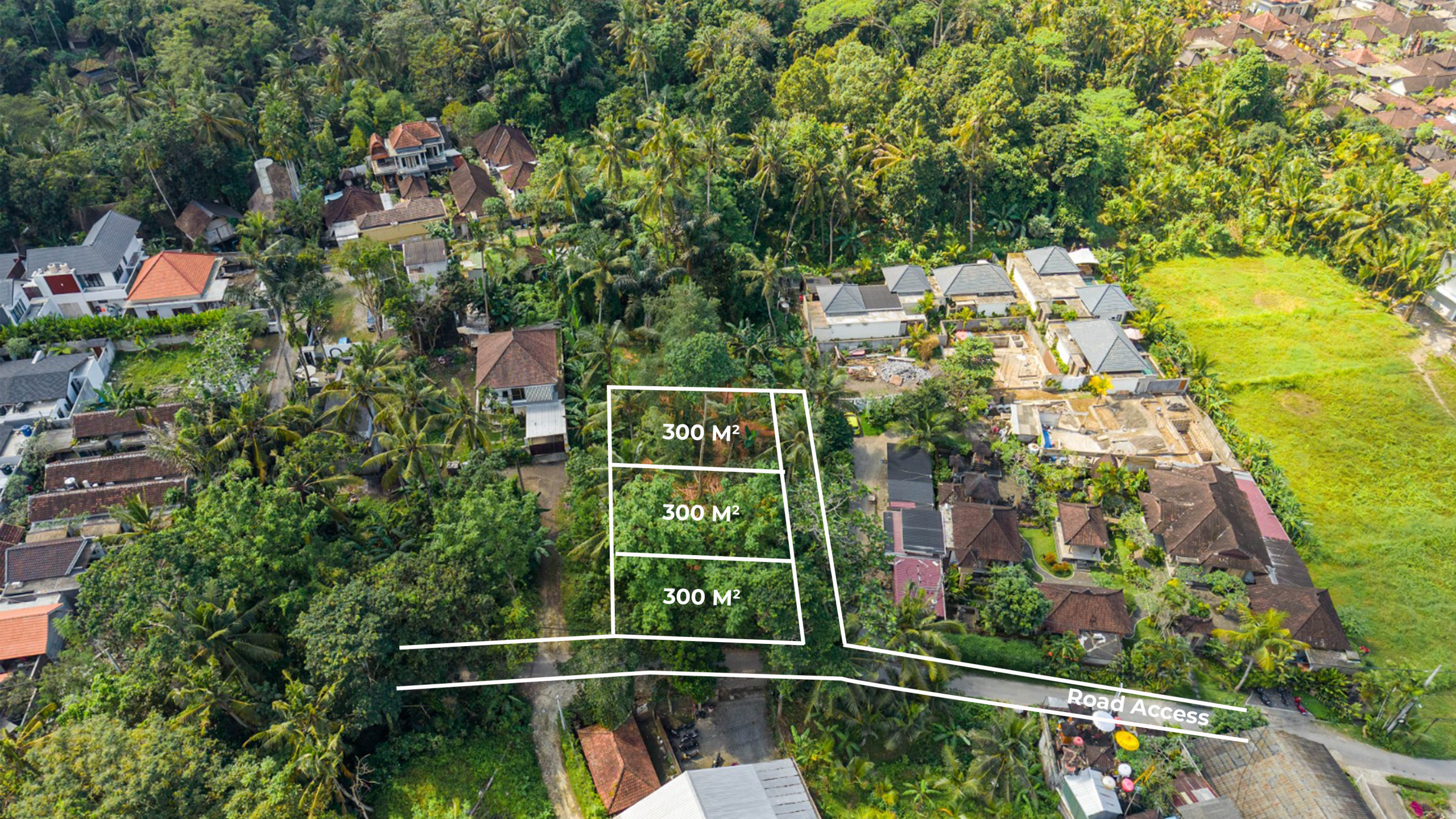 Prime 300 m² Leasehold Land in Ubud’s Peaceful Area 3