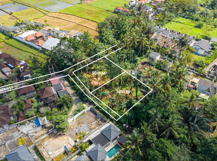 Select 500 m² Leasehold Land in Prime Ubud Area 500 m² Leasehold Land in Prime Ubud Area 1