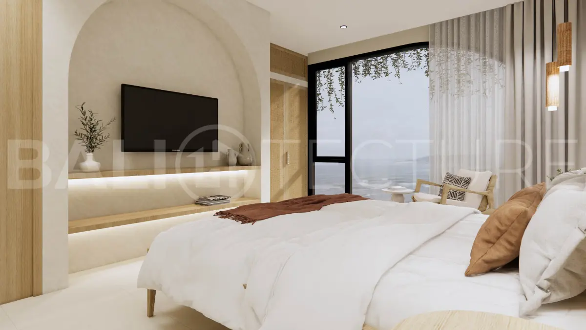 Modern 1 Bedroom Ocean View Villa for Sale in Melasti5