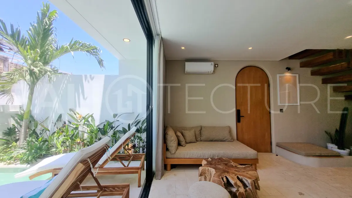 Tropical 2 Bedroom Villa with Ocean View Rooftop in Melasti 17