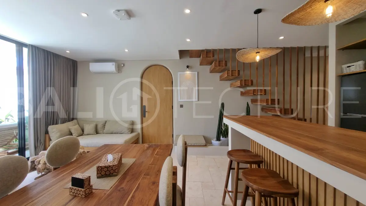 Tropical 2 Bedroom Villa with Ocean View Rooftop in Melasti 1