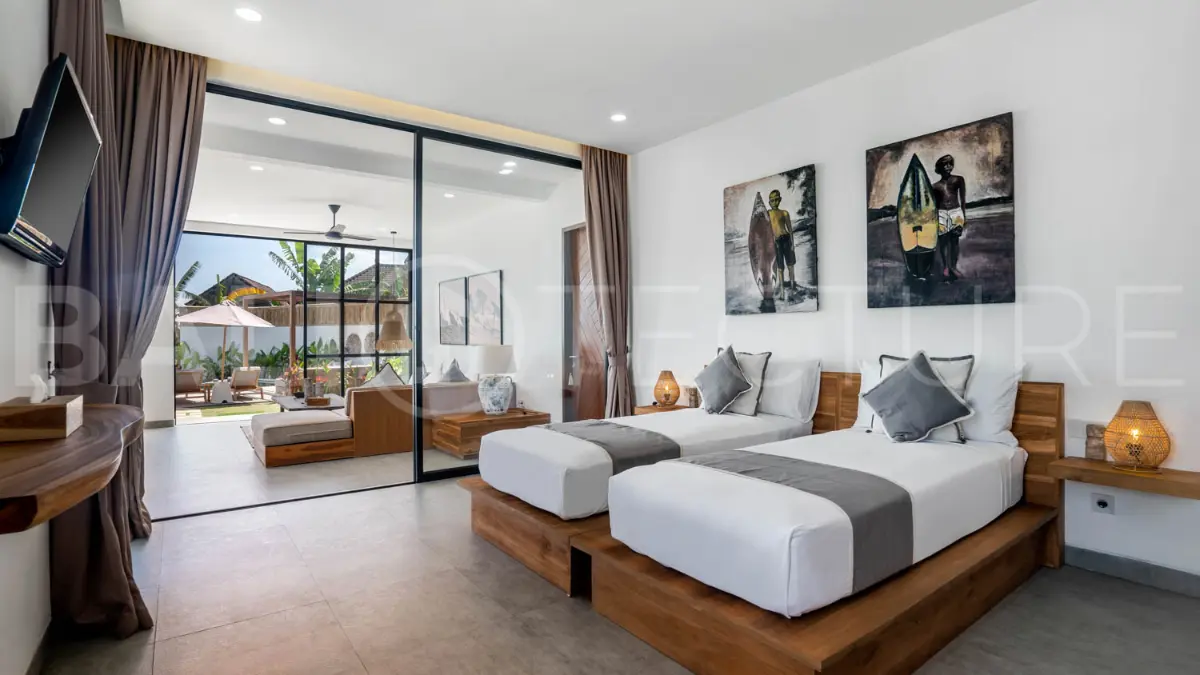 Modern 2-Bedroom Tropical Villa with Rice Field Views in Cemagi11