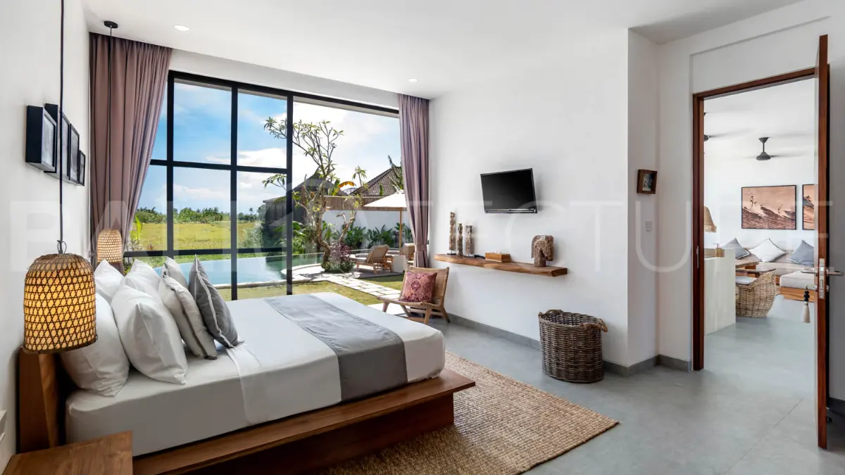Modern 2-Bedroom Tropical Villa with Rice Field Views in Cemagi3