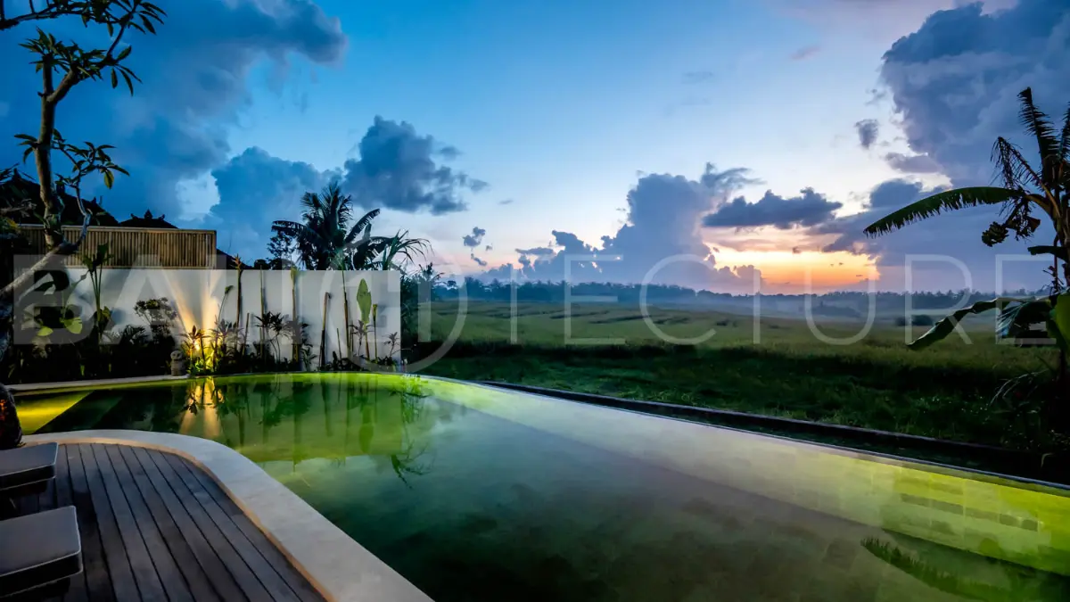 Modern 2-Bedroom Tropical Villa with Rice Field Views in Cemagi1