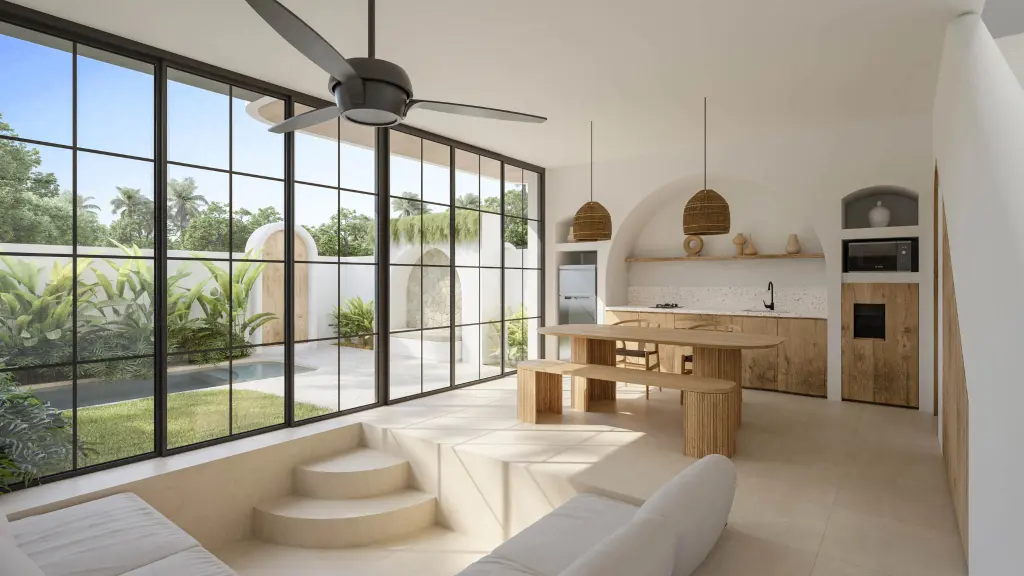 Modern 1 Bedroom Tropical Villa for Leasehold in Bingin1