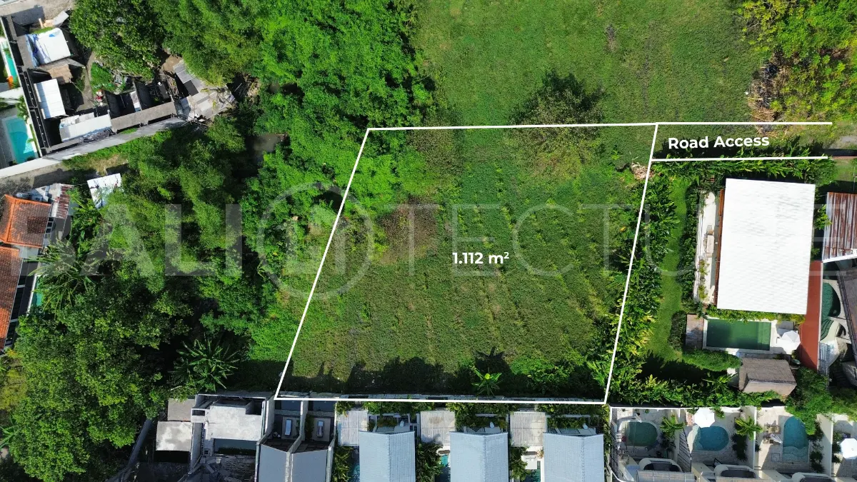 1,112 sqm Ready-to-Build Land in Pererenan’s High-Growth Area1