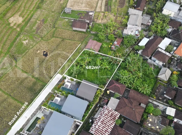 Select 482 sqm Leasehold Land in Cepaka with Rice Field View 482 sqm Leasehold Land in Cepaka with Rice Field View 2