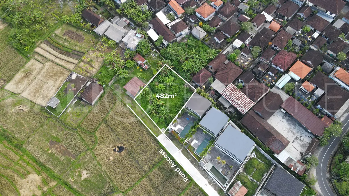 Select 482 sqm Leasehold Land in Cepaka with Rice Field View 482 sqm Leasehold Land in Cepaka with Rice Field View 3