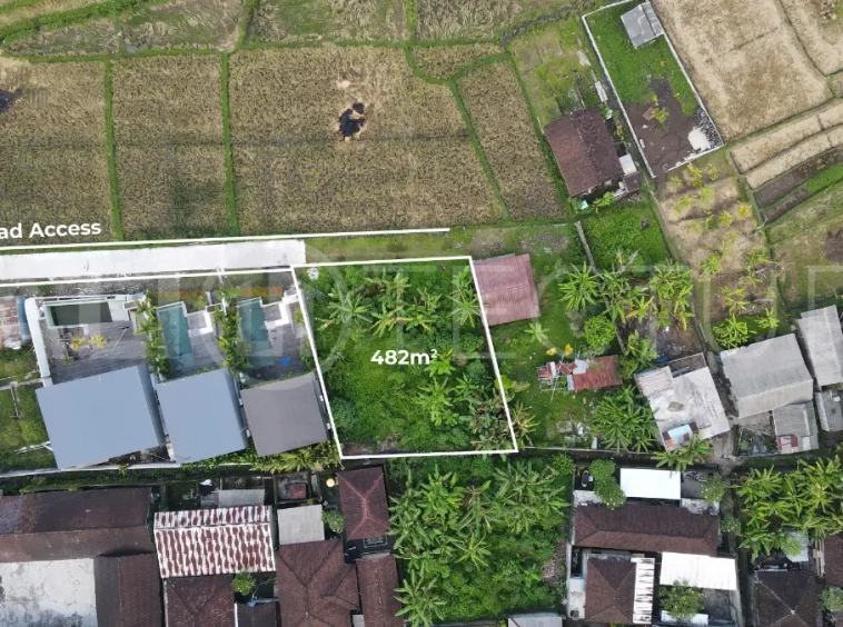 Select 482 sqm Leasehold Land in Cepaka with Rice Field View 482 sqm Leasehold Land in Cepaka with Rice Field View 1