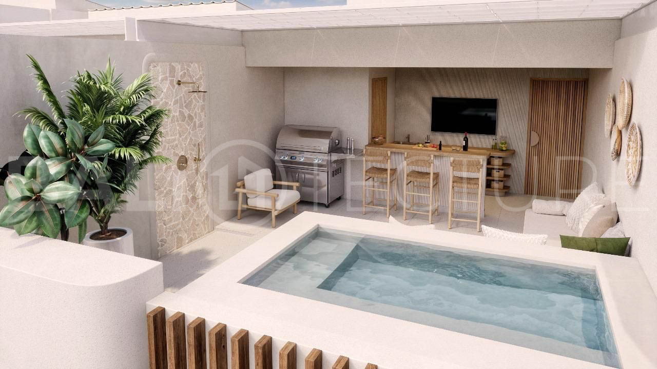 Stylish 2 Bedroom Villa with Jacuzzi Rooftop Near White Sand Beach12