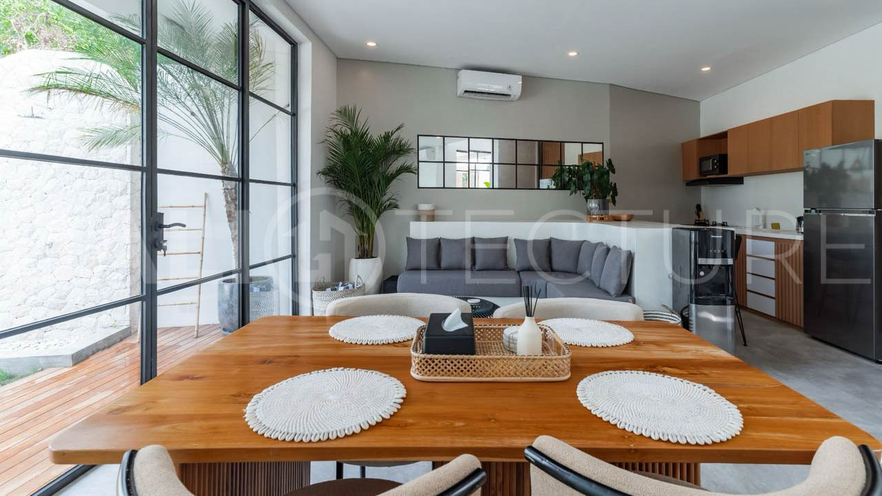 Modern Tropical Villa with Sunset Rice Field Views in Babakan14