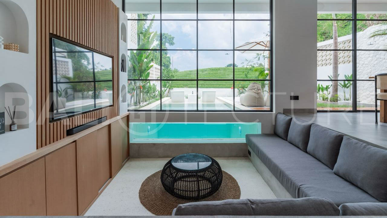 Modern Tropical Villa with Sunset Rice Field Views in Babakan19