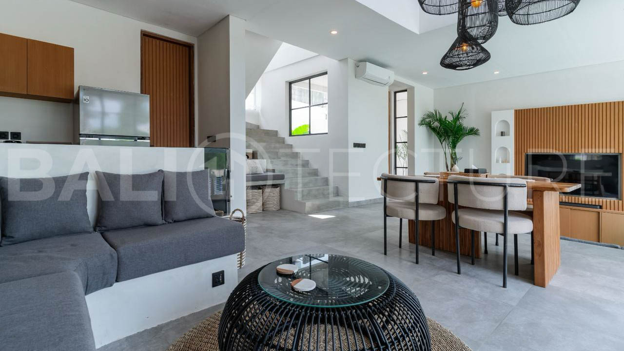 Modern Tropical Villa with Sunset Rice Field Views in Babakan1