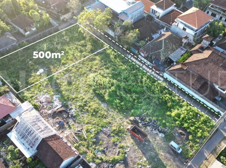 Touristic-Area-500m2-Land-for-Sale-in-Sanur-Beachside-3