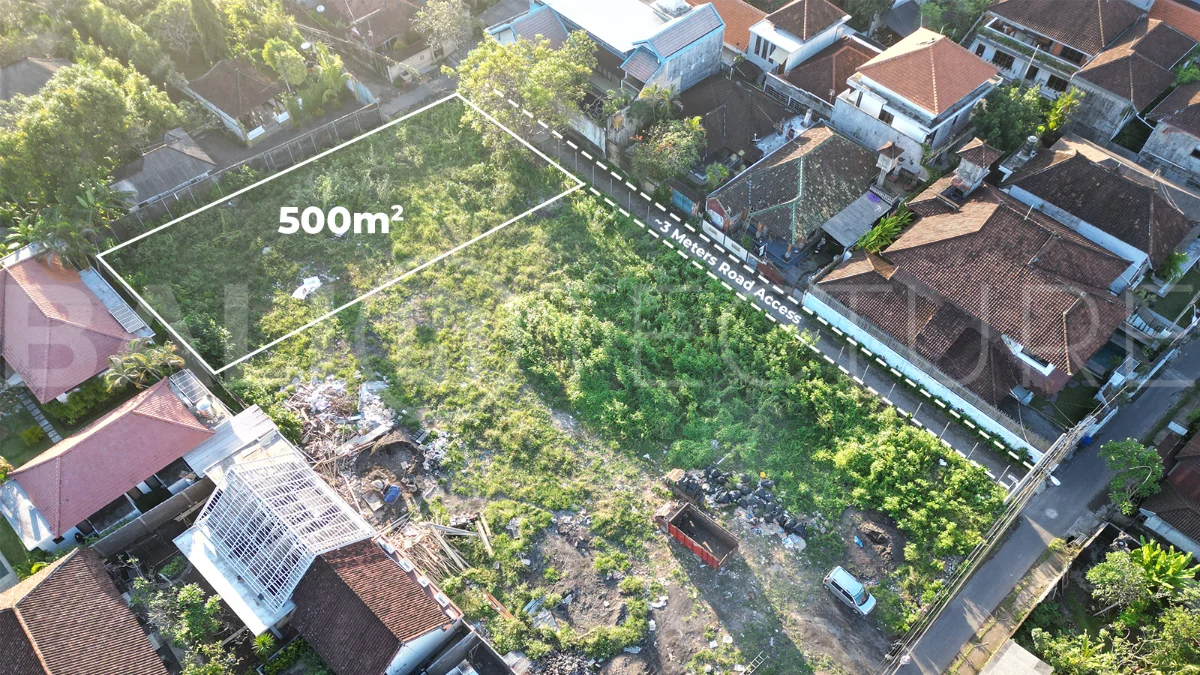 Touristic-Area-500m2-Land-for-Sale-in-Sanur-Beachside-3