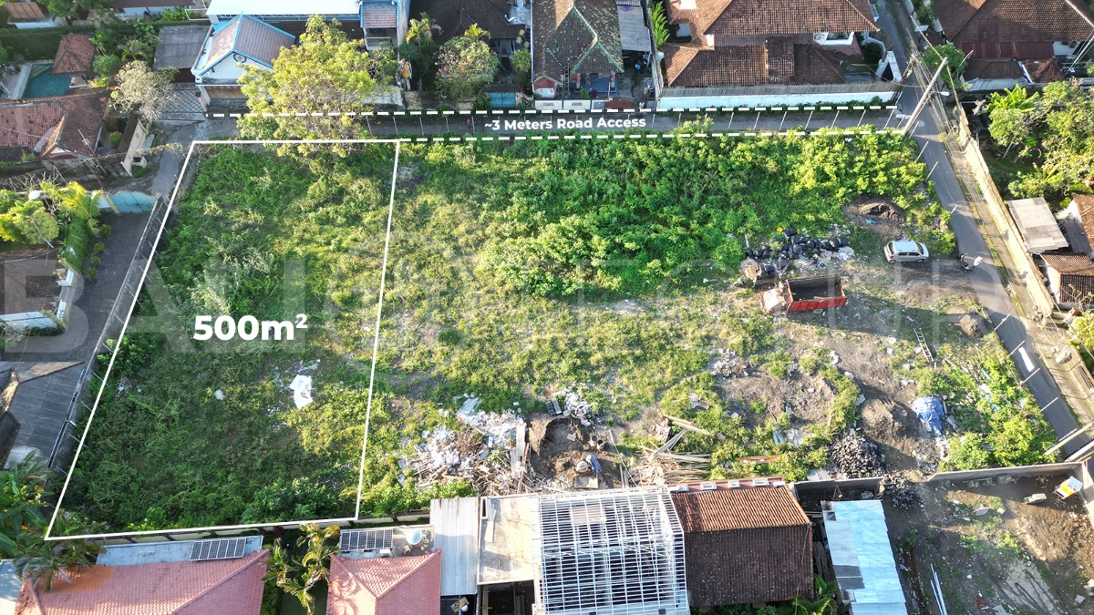 Touristic-Area-500m2-Land-for-Sale-in-Sanur-Beachside-4