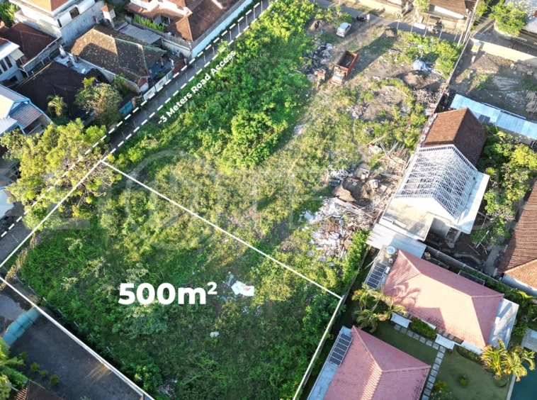 Touristic-Area-500m2-Land-for-Sale-in-Sanur-Beachside-1