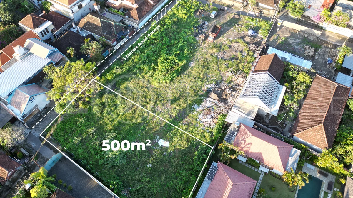 Touristic-Area-500m2-Land-for-Sale-in-Sanur-Beachside-1