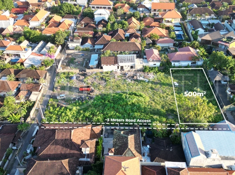Touristic-Area-500m2-Land-for-Sale-in-Sanur-Beachside-2