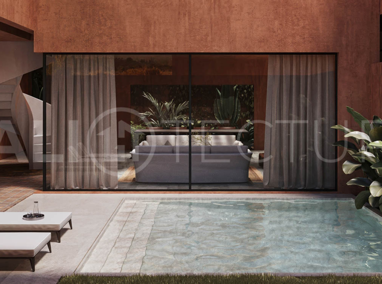 Terracotta Aesthetic 4 Bedroom Villa for Sale in Pererenan-14
