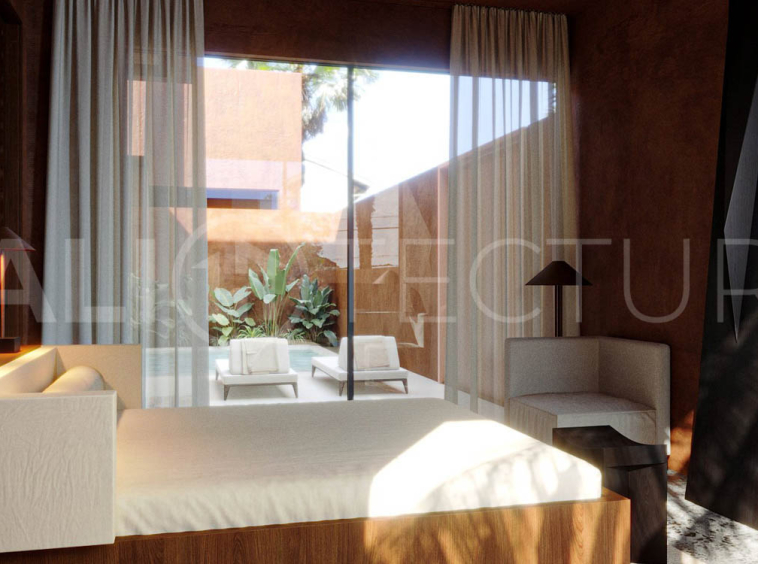 Terracotta Aesthetic 4 Bedroom Villa for Sale in Pererenan-2