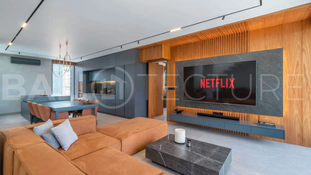 Luxury four bedroom leasehold villa in Canggu, Bali, featuring a private garden, 45sqm swimming pool, spacious living area, modern kitchen, outdoor terrace, jacuzzi, and premium entertainment amenities.