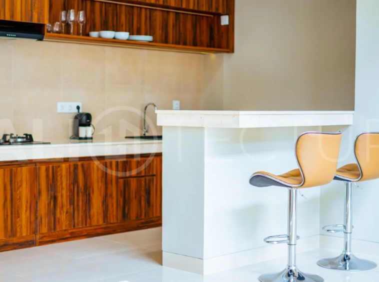 Brand new one bedroom villa for sale in Pecatu, Uluwatu, featuring modern two storey design, private swimming pool, fully furnished interiors, 90 sqm land, and a rare 50 year leasehold.