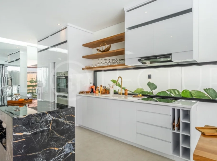 Brand new fully furnished 2-bedroom villa for sale near Mertasari Beach, Sanur, featuring a private pool, enclosed living area, 220 sqm land, 105 sqm building, and convenient access to beaches, cafés, restaurants, and sports centres.